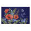  Tapis de porte rembourré recyclé antidérapant «Gather Here» avec coquelicots rouges, 18 po x 30 po