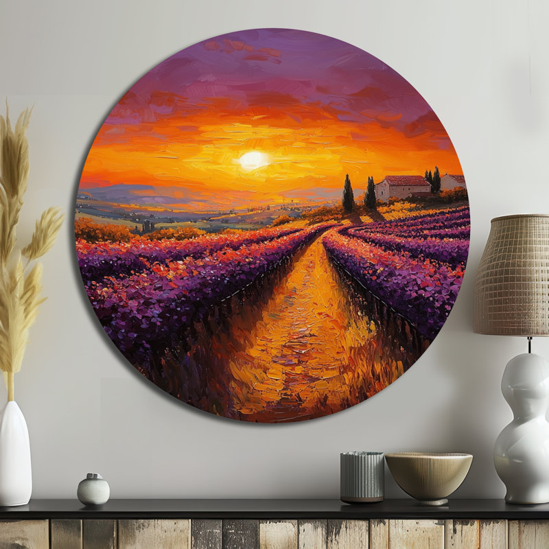 Emilion - reproduction d'art traditionnelle jaune en métal, H 16 po x l 16 po
