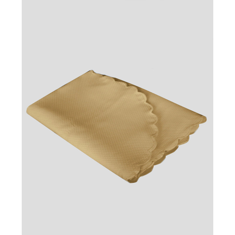 Traditional Standard Coverlet, Taupe, Queen Coverlet/Bedspread