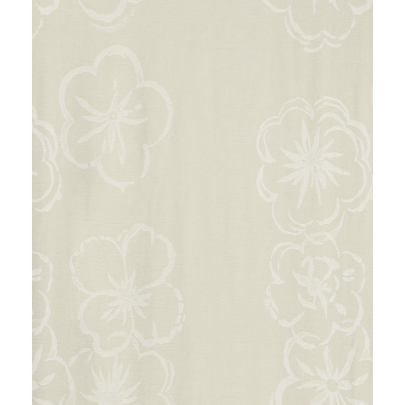 Pasadena Room Darkening Curtain Single Panel, 132 W x 175 D cm, Ecru