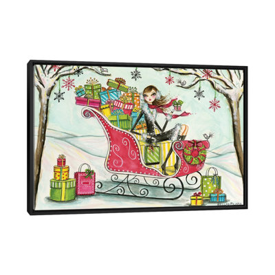 «Holiday Series: Santa's Sleigh», reproduction d'art sur toile tendue