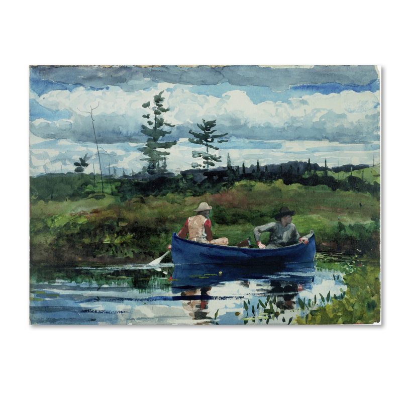 « the blue bateau », reproduction sur toile tendue, H 14 po x l 19 po