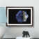Blue Planet Earth in Abstract - Picture Frame Graphic Art Print