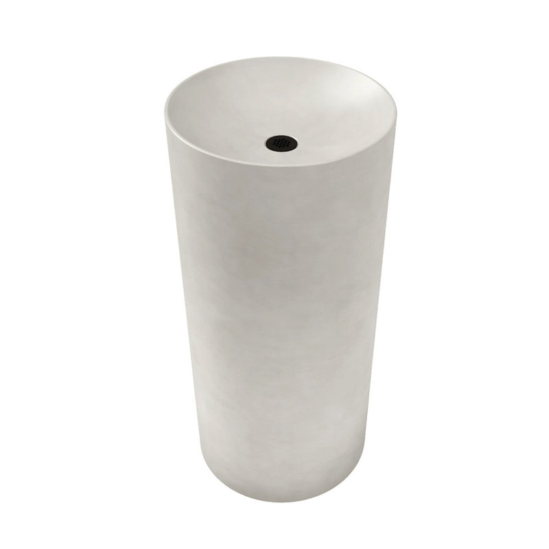 Rise 16'' L Bathroom Sink, Pewter, Brushed Nickel