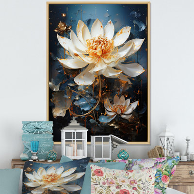 Opulent Reflections Lotus II sur toile