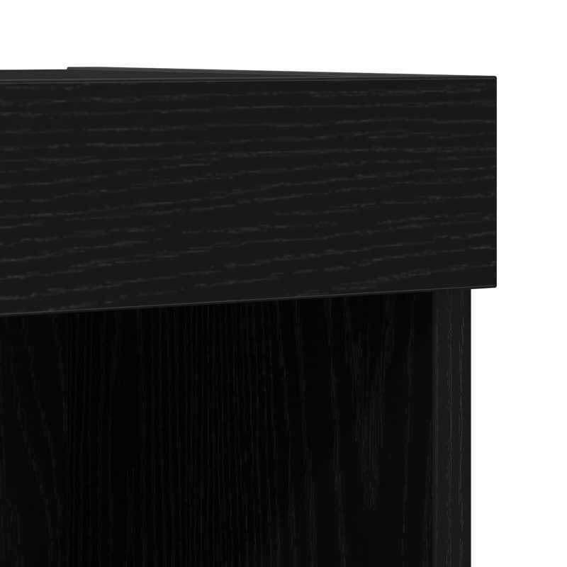 TV Cabinet Particle Board Medium Entertainment Centre, Black Oak