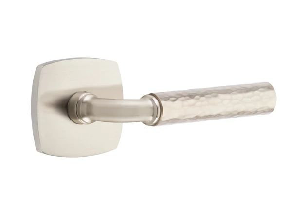 Passage Door Lever, Right, Satin Nickel