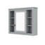Armoire de rangement murale 35 po x 28 po, armoire de salle de bain moderne en bois avec miroir, armoire de rangement avec 6 tablettes ouvertes-952479196