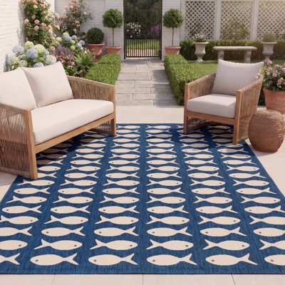 Tapis d'intérieur / extérieur à imprimé animal Paugh Performance