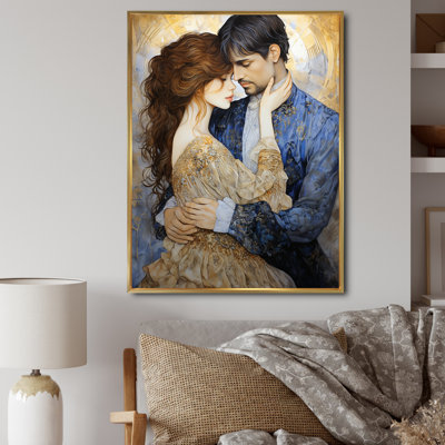 Reproduction d'art sur toile "The Kiss" par Gustav II