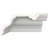 Endurathane Inside Corner Moulding, 9"P x 4"H (matches moulding MLD04X09X10AN), Factory Primed