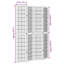 140cm W 4 - Panel Folding Room Divider-2098032576-2098032578