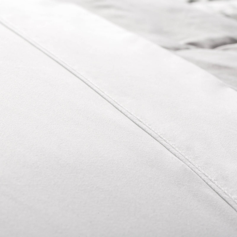 Ensemble de draps Atrina Fugue, Ensemble de draps divisés pour très grand lit + , Blanc
