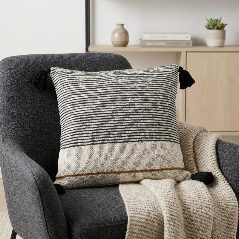 Coussin rayé
