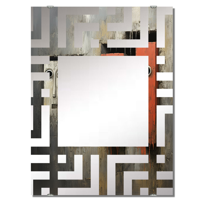 Rovner - Miroir mural art afro-américain, 40 po x 30 po