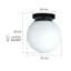Stevin Glass Flush Mount