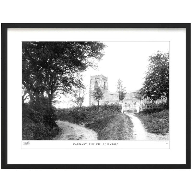 Carnaby, The Church C1885 by Francis Frith - Single Picture Frame Print, 40cm H x 50cm W x 2.3cm D