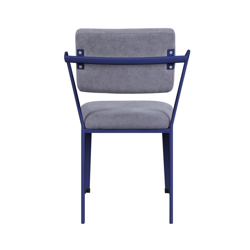 Cargo Gray Fabric & Blue Finish Office Chair, Blue