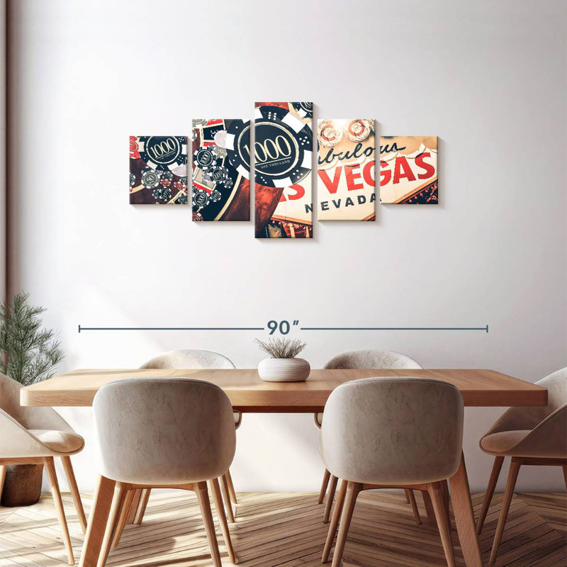 Las Vegas Casino, 30" H x 68" W
