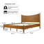 Lits robustes de taille King, cadre de lit en bois massif, style classique moderne pour la maison-645141636