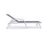 Outdoor Aluminum Chaise Lounge Armchair with Fire Pit Side Table-88151385