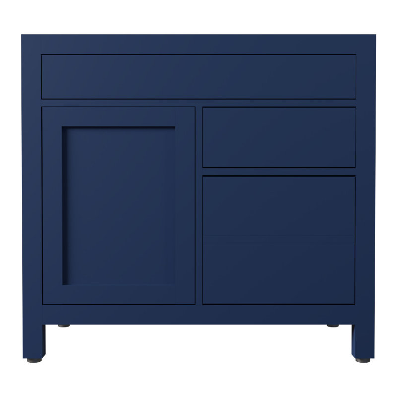 Dayton 36'' Single Bathroom Vanity Base Only, Navy Blue