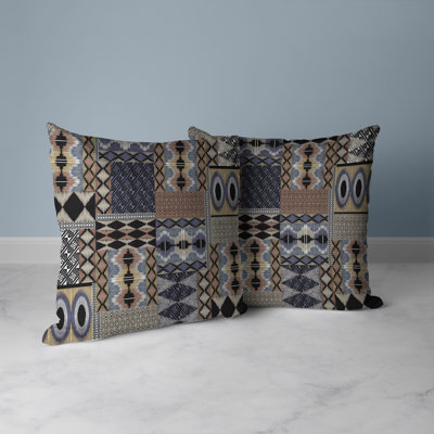 Patched Perfection Patchwork Reversible Throw Pillow