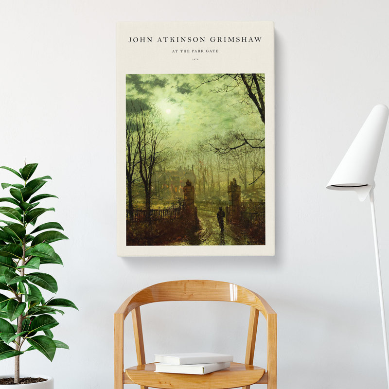 At The Park Gate by John Atkinson Grimshaw - Wrapped Canvas Painting, 50cm H x 35cm W x 3cm D