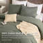 Édredon en coton avec jeté de lit et coussin décoratif, ensembles d'édredon Literie-110189443-110189450