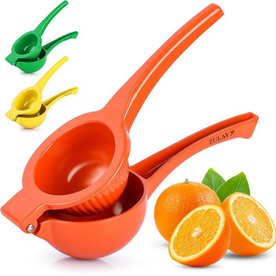 Zulay Kitchen Premium Metal Orange Squeezer, Heavy-duty Citrus Juicer, Dishwasher Safe