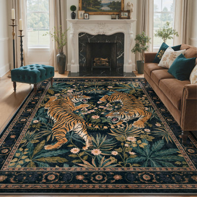 Tapis vert lavable avec envers antidérapant Gemini