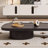 Cream style coffee table TV cabinet combination