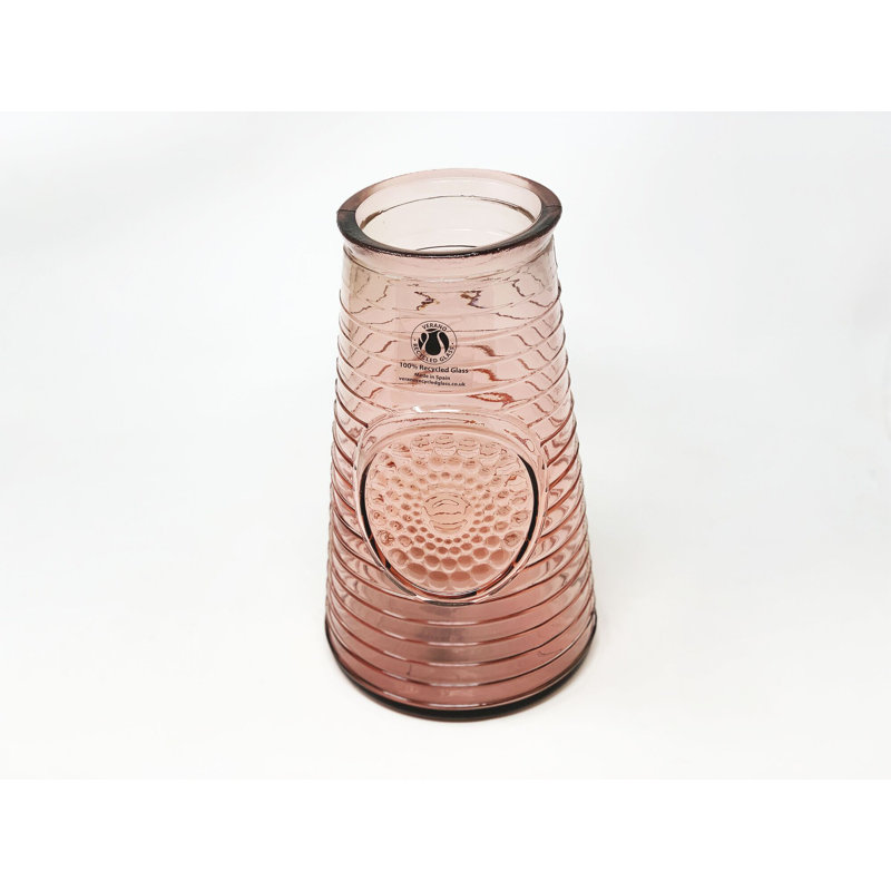 Merrick Glass Table Vase, Pink