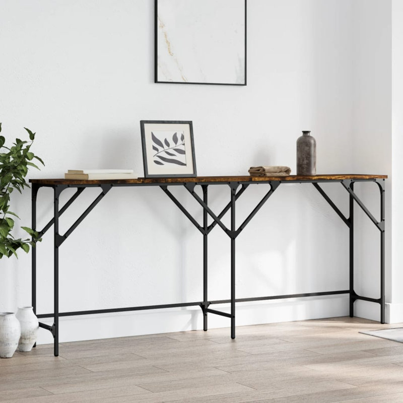 Console Walty, H 29,5 po x l 70,9 po x P 11,4 po, Chêne brun