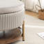 Repose-pieds rond avec rangement Charyn-119044833