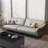 Gray Genuine Leather Modular Sofa cushion couch