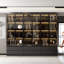 63'' W Large Display Case Curio Cabinet With 6 Drawers & LED Light