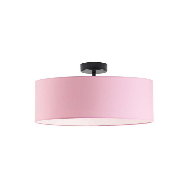 Audriona Semi Flush Mount, Black, 30cm H x 50cm W x 50cm D, Mustard