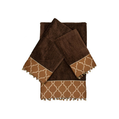 Ensemble de serviettes 100% coton 3 pièces Heidrick
