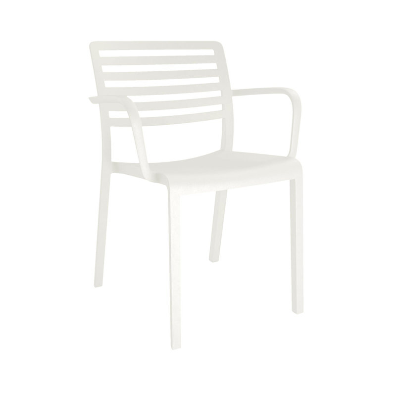 Lama Outdoor Dining Armchair, White