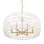 Lustre Ellie moderne avec corde en raphia blanc blanchi-776447601-776447602
