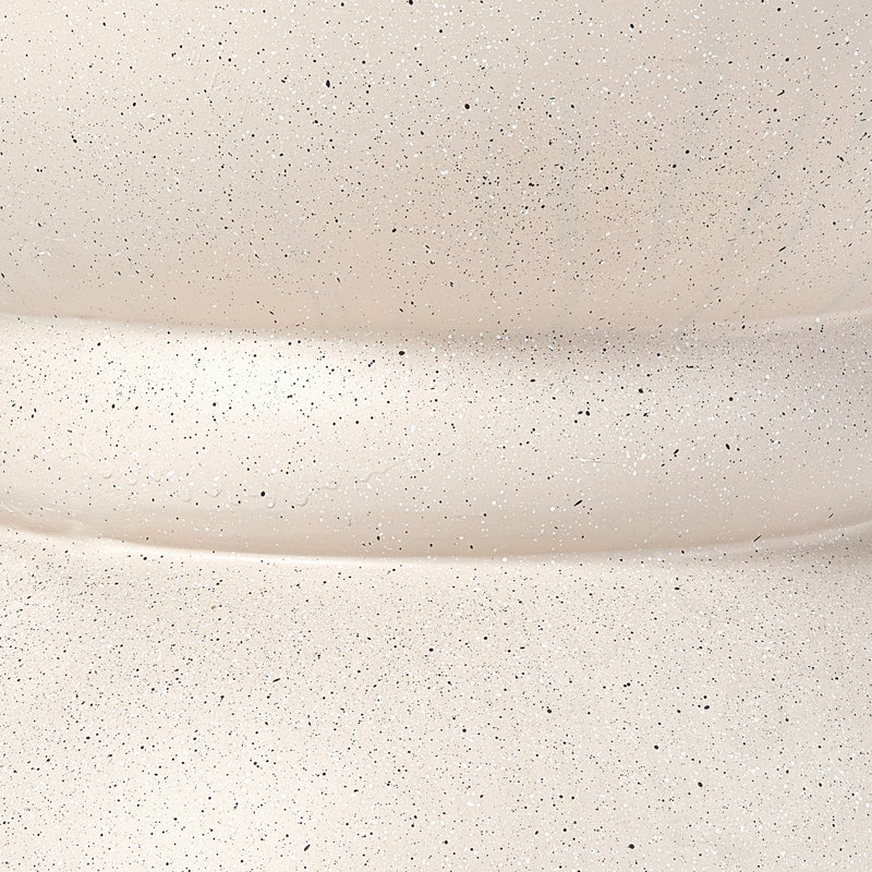 Table d'appoint ronde en béton pour l'extérieur, Beige