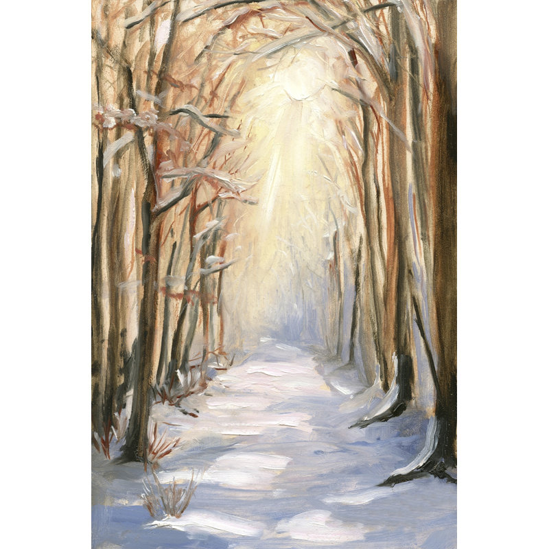 «Felim Path In Winter» sur toile par Sandra Iafrate, H 18 po x l 12 po