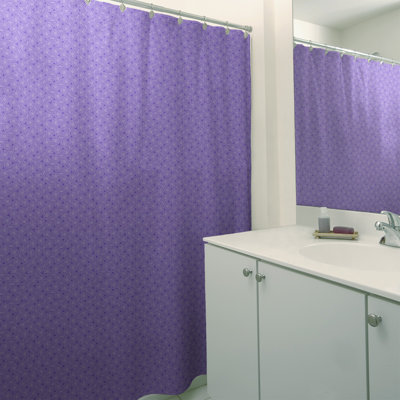 Rideau de douche simple hexagonal classique