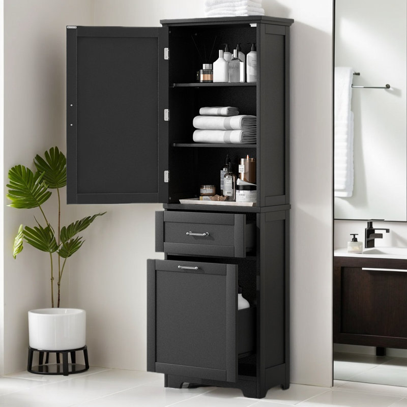 Phelgen Linen Cabinet, Black