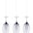 Alany 3 - Light Silver Kitchen Island Cylinder Pendant Light