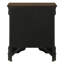 Ensemble de chambre à coucher Henri Charles Cappuccino pour lit simple, comprenant un lit traîneau, une commode et une table de chevet.