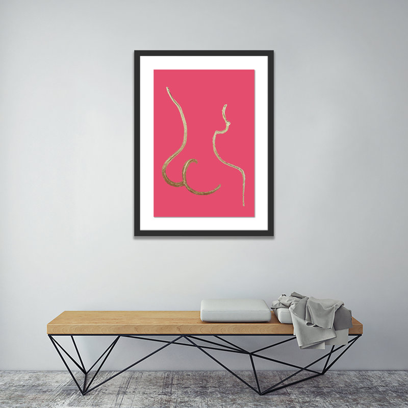 Venus Print by Anne Mersmann, 24" H x 18" W x 1.5" D, Black
