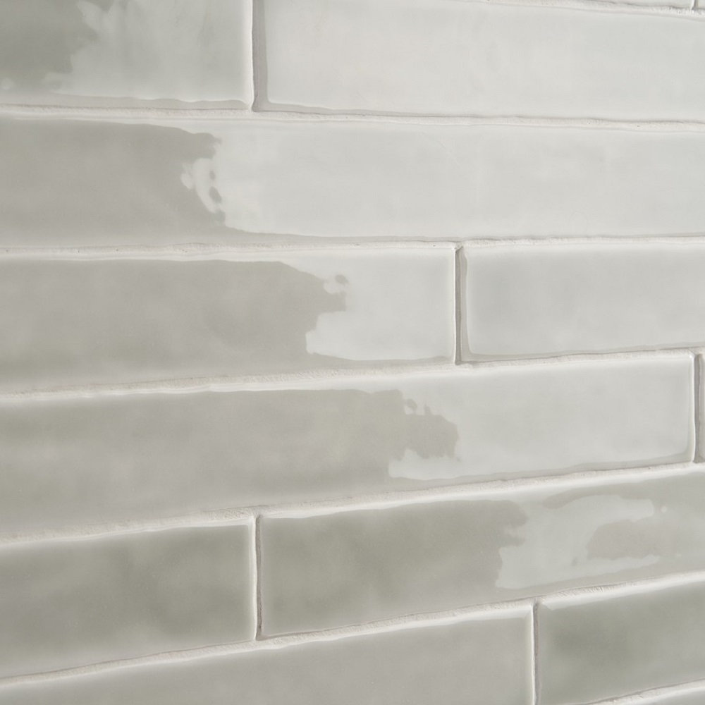 Capetown 2" x 20" Ceramic Subway Wall Tile, Green