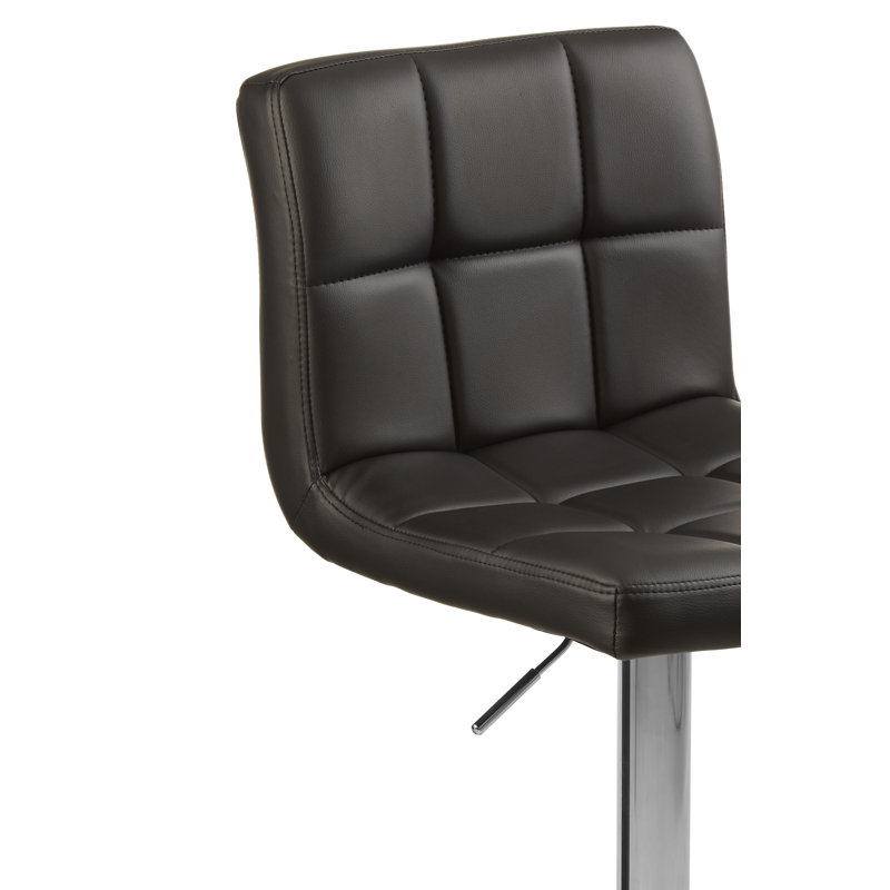 Tricia Swivel Upholstered Adjustable Height Bar Stool